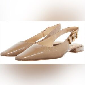 Michael Kors Darrington Tan Slingback Flats